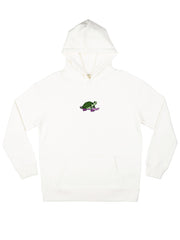 Turtle Oversized Organic Cotton Hoodie - TOMOTO #colour_white