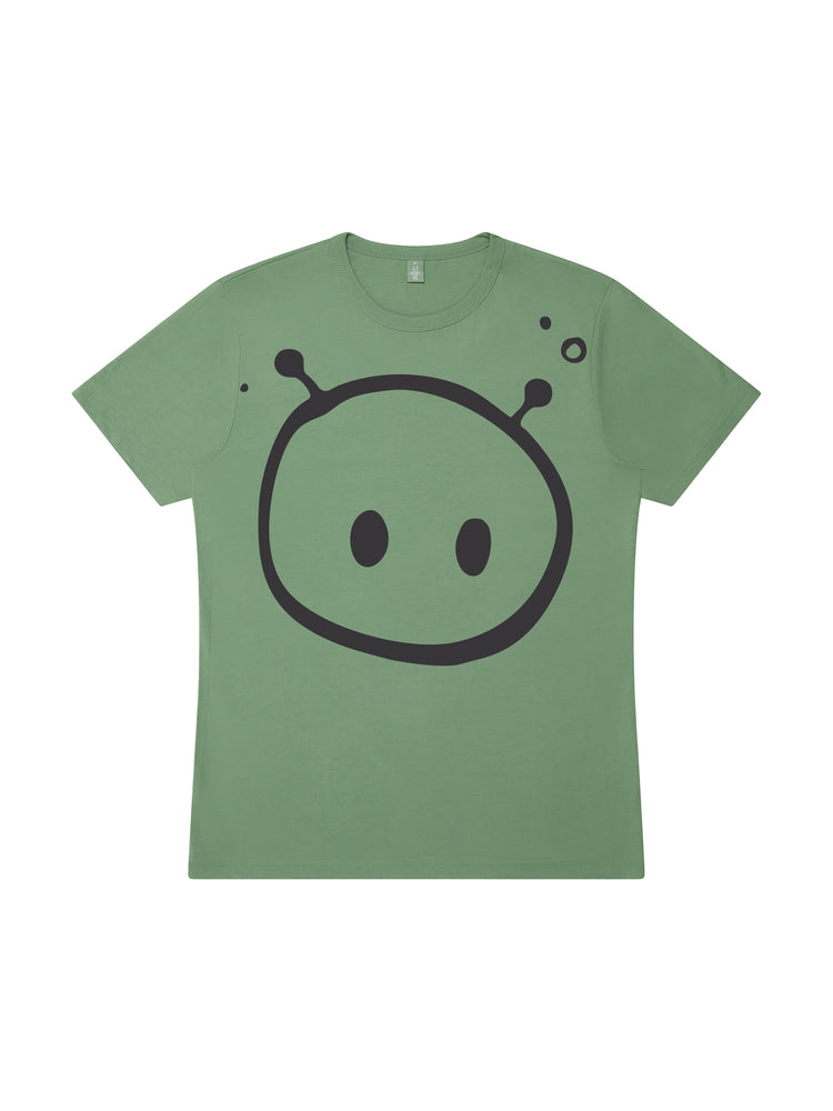 Alien Front Print Bamboo T-shirt - TOMOTO