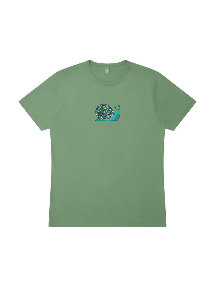 Disco Snail Bamboo T-shirt - TOMOTO