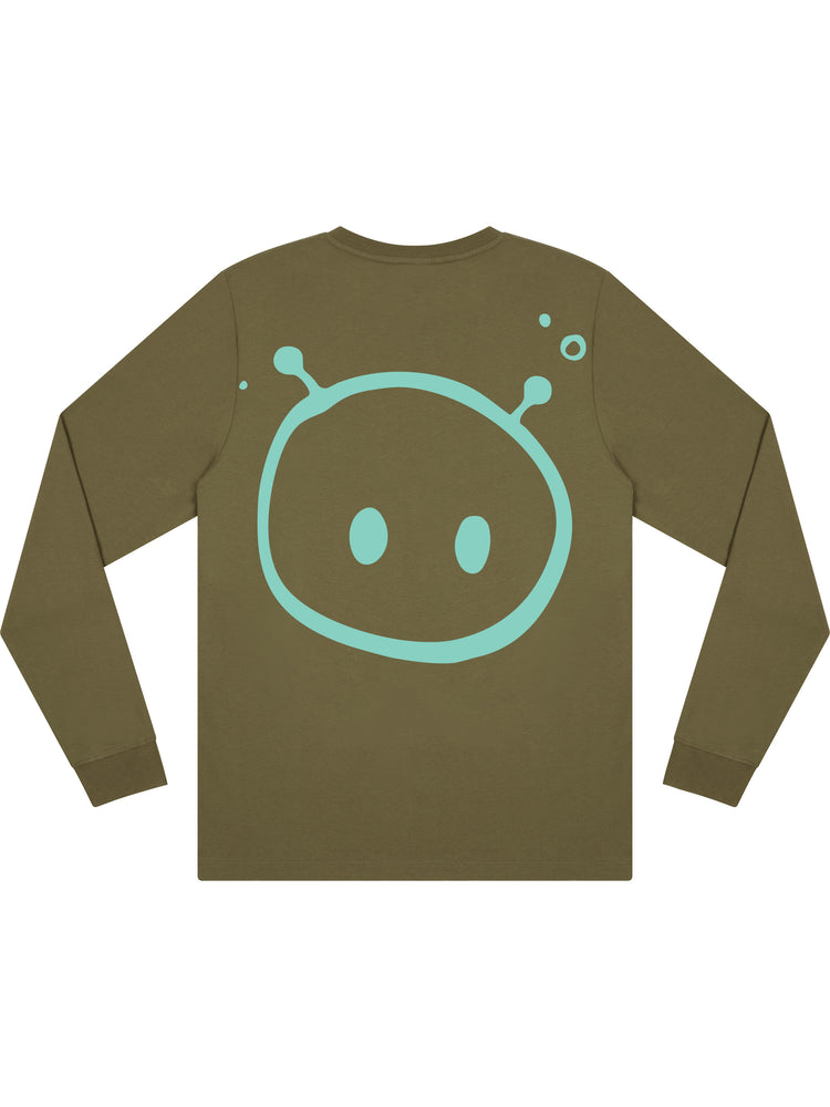 Alien Back Print Long Sleeve T-shirt (New) - TOMOTO