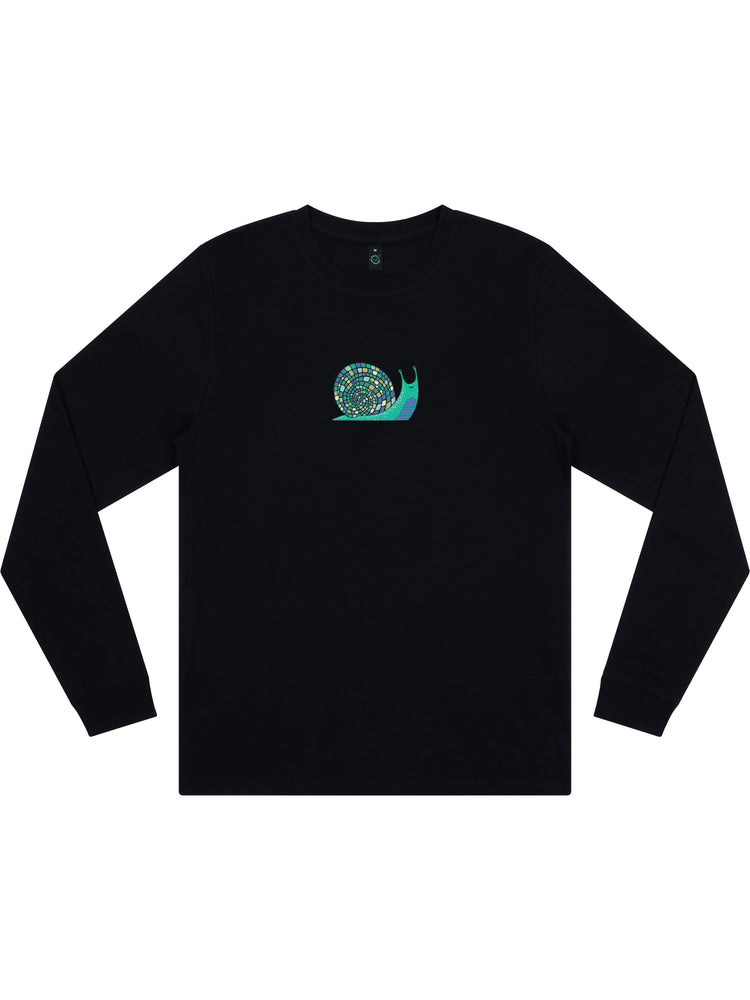 Disco Snail Long Sleeve T-shirt (New) - TOMOTO