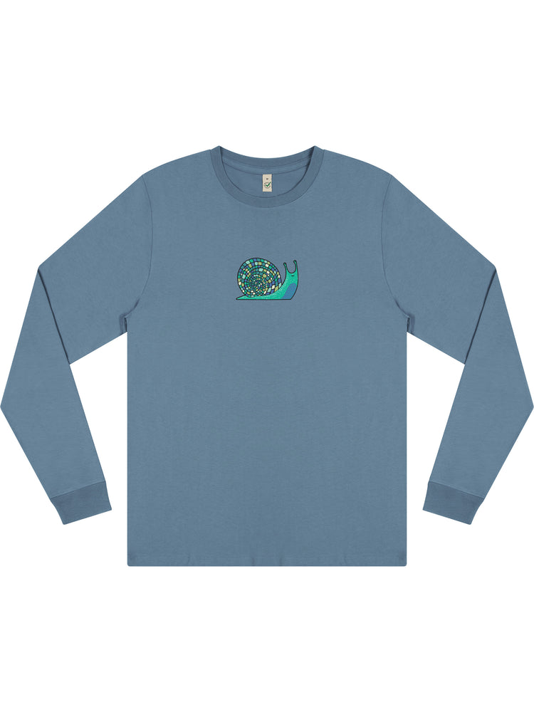 Disco Snail Long Sleeve T-shirt (New) - TOMOTO