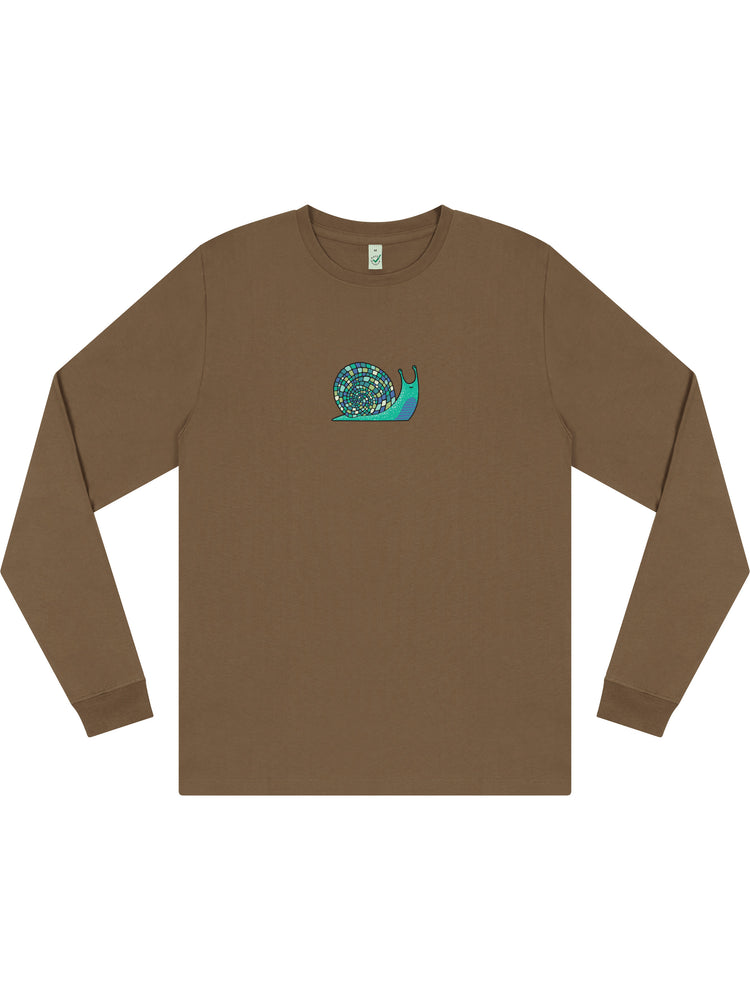 Disco Snail Long Sleeve T-shirt (New) - TOMOTO
