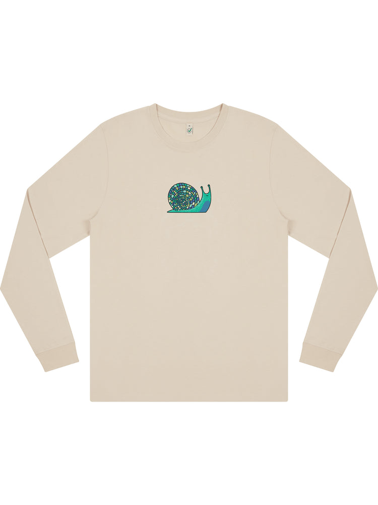 Disco Snail Long Sleeve T-shirt (New) - TOMOTO