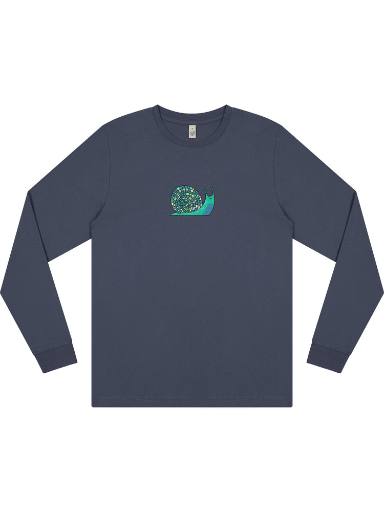 Disco Snail Long Sleeve T-shirt (New) - TOMOTO