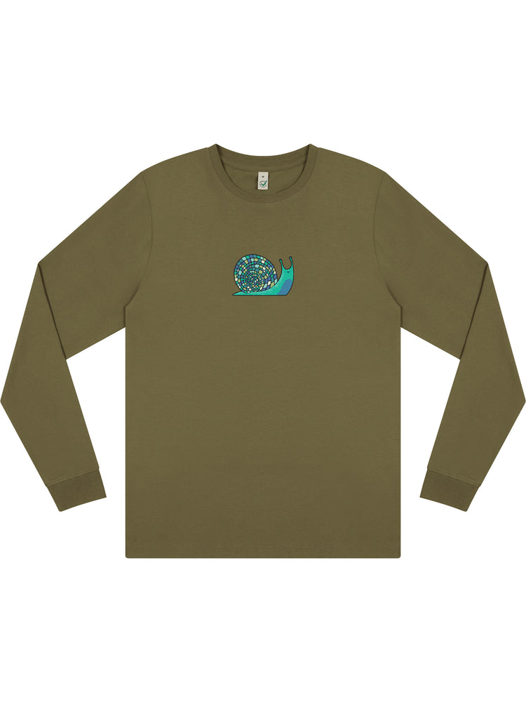 Disco Snail Long Sleeve T-shirt (New) - TOMOTO