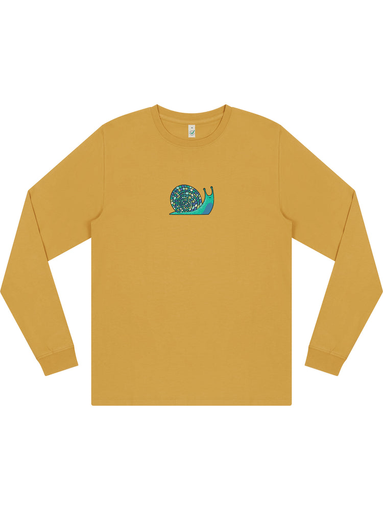 Disco Snail Long Sleeve T-shirt (New) - TOMOTO