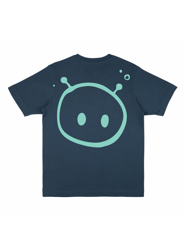 Alien Back Print Oversized T-shirt (New) - TOMOTO