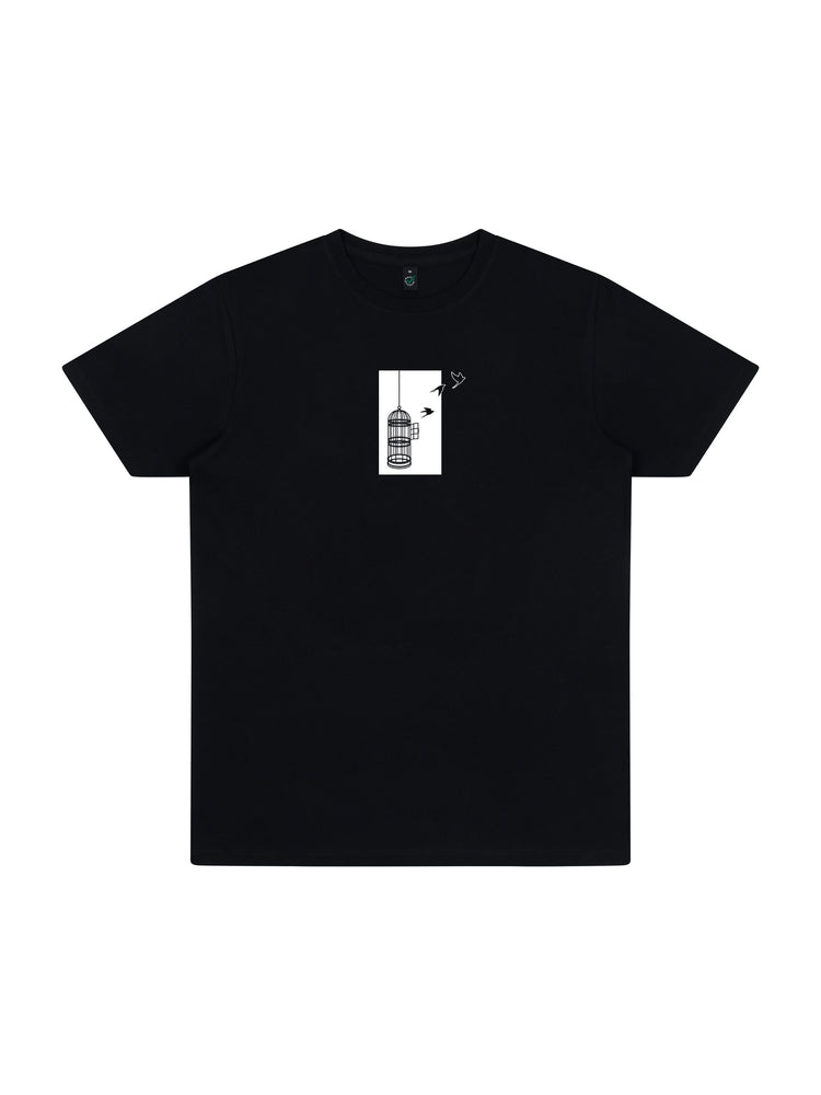 Birdcage Organic Cotton T-shirt - TOMOTO