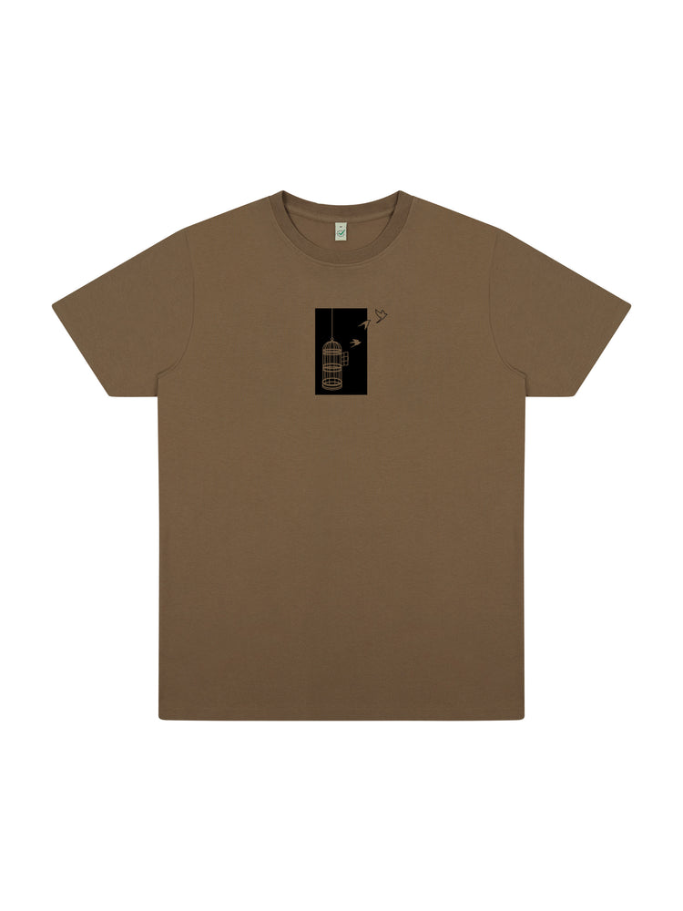 Birdcage Organic Cotton T-shirt - TOMOTO