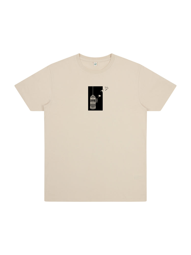 Birdcage Organic Cotton T-shirt - TOMOTO