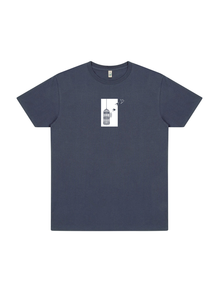 Birdcage Organic Cotton T-shirt - TOMOTO