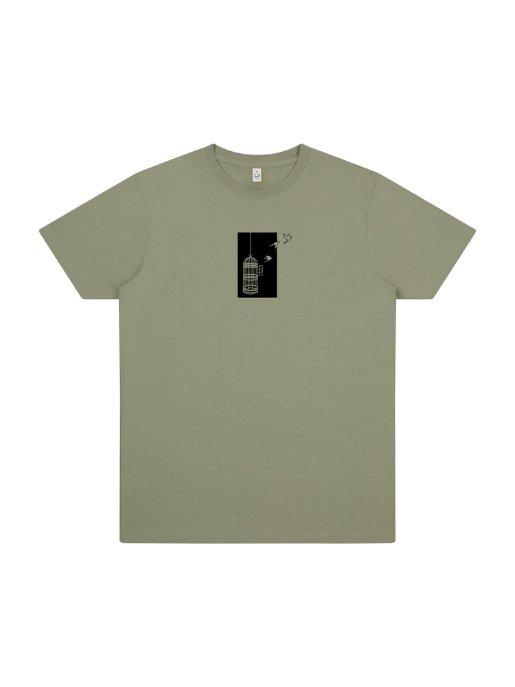 Birdcage Organic Cotton T-shirt - TOMOTO