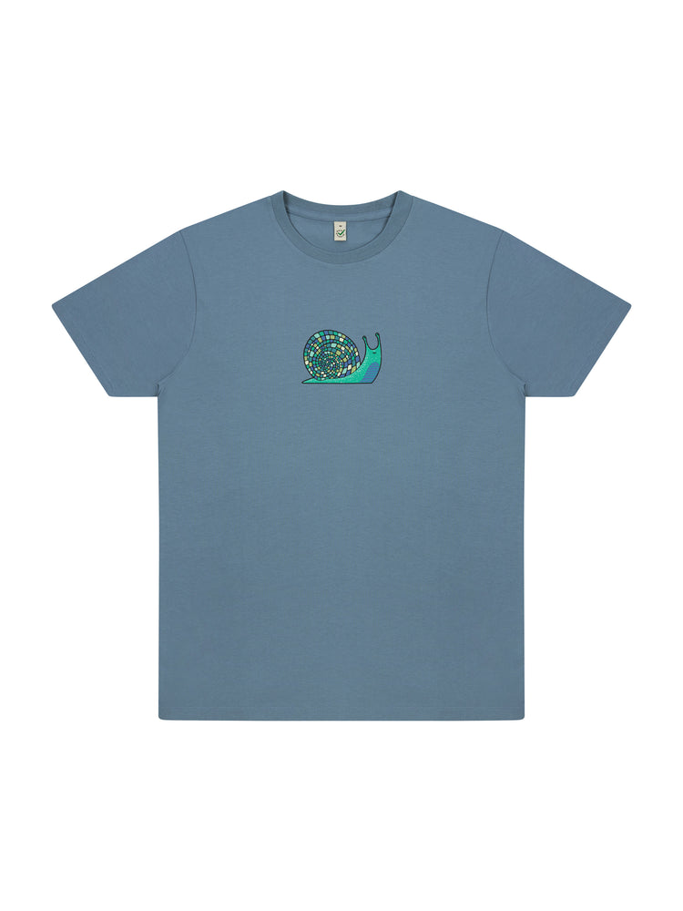 Disco Snail Organic Cotton T-shirt (NEW) - TOMOTO