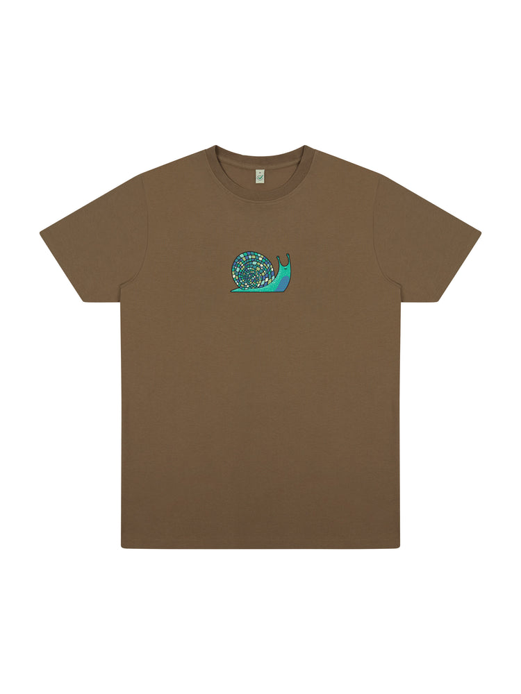 Disco Snail Organic Cotton T-shirt (NEW) - TOMOTO