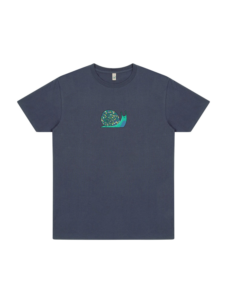 Disco Snail Organic Cotton T-shirt (NEW) - TOMOTO