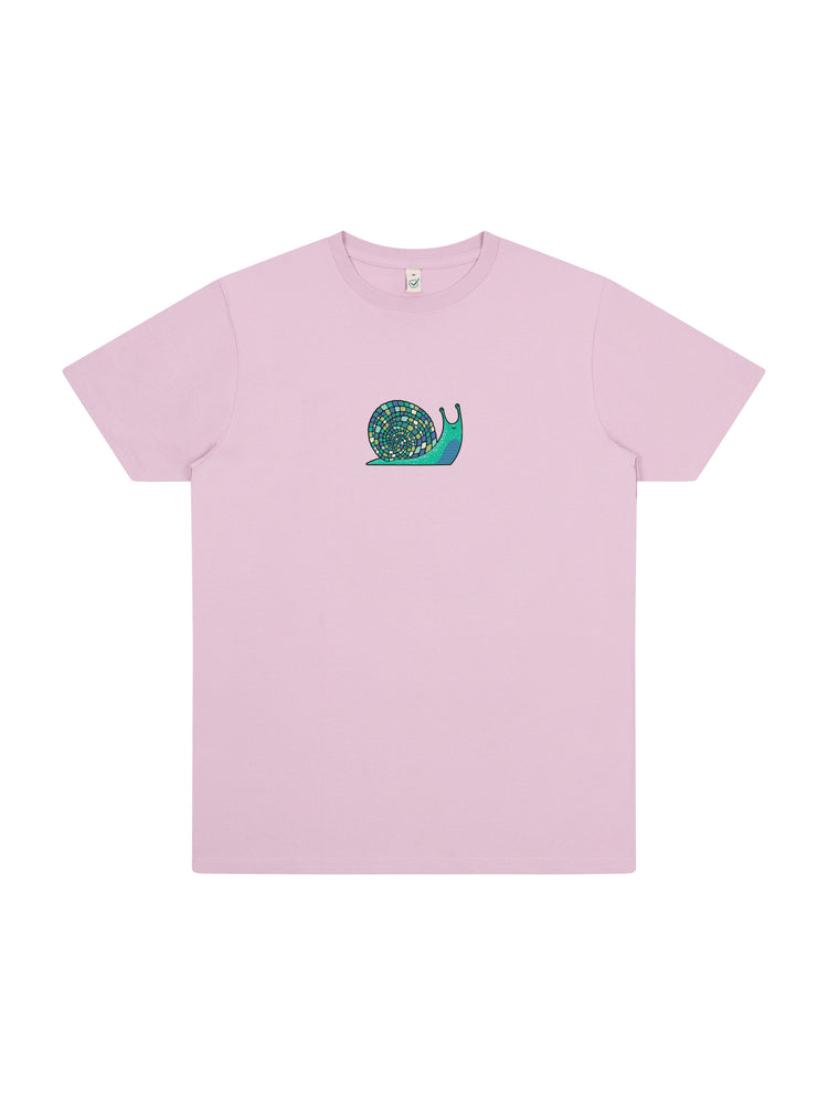 Disco Snail Organic Cotton T-shirt (NEW) - TOMOTO