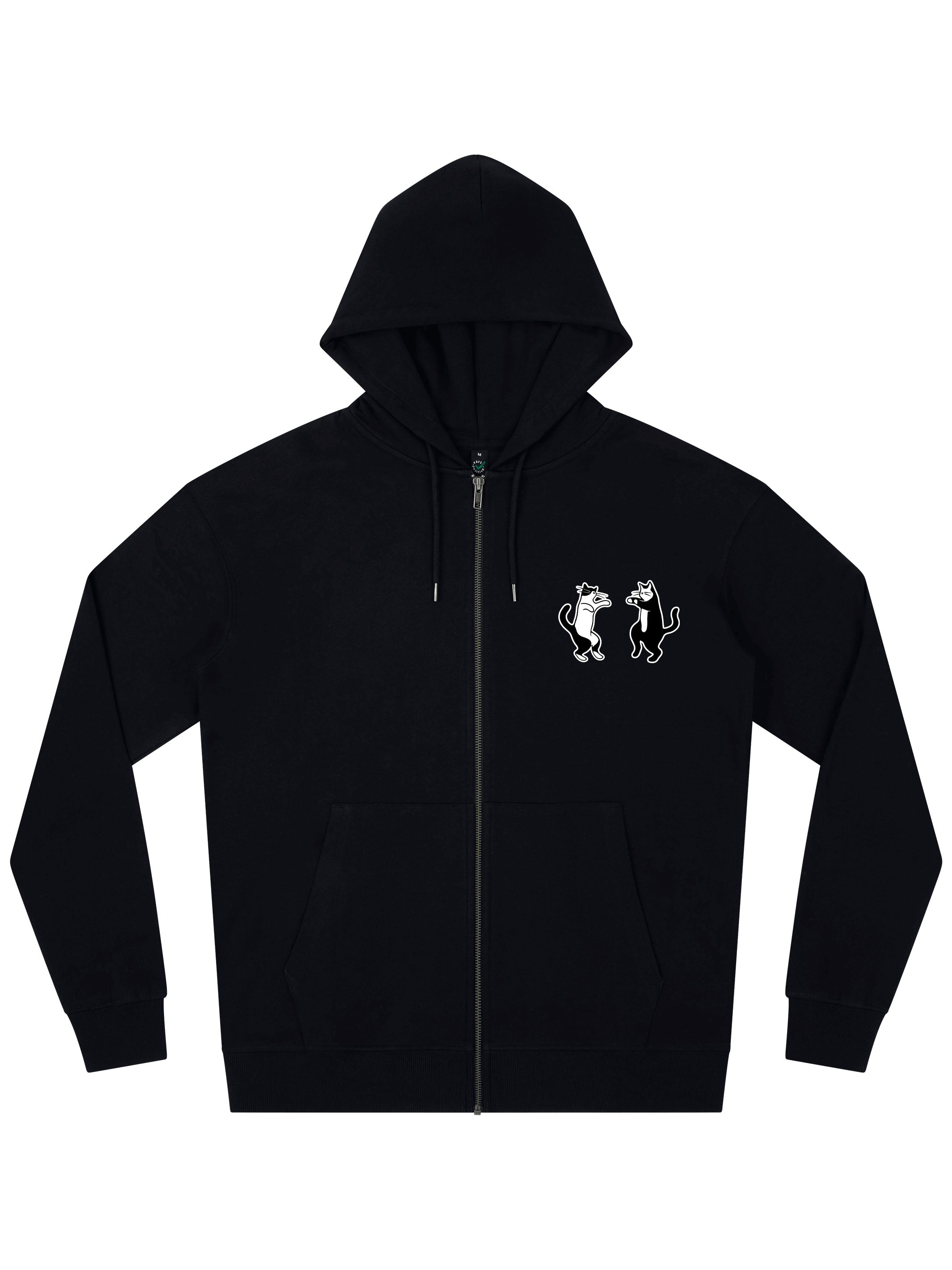 Dancing Cats Zip Hoodie - TOMOTO