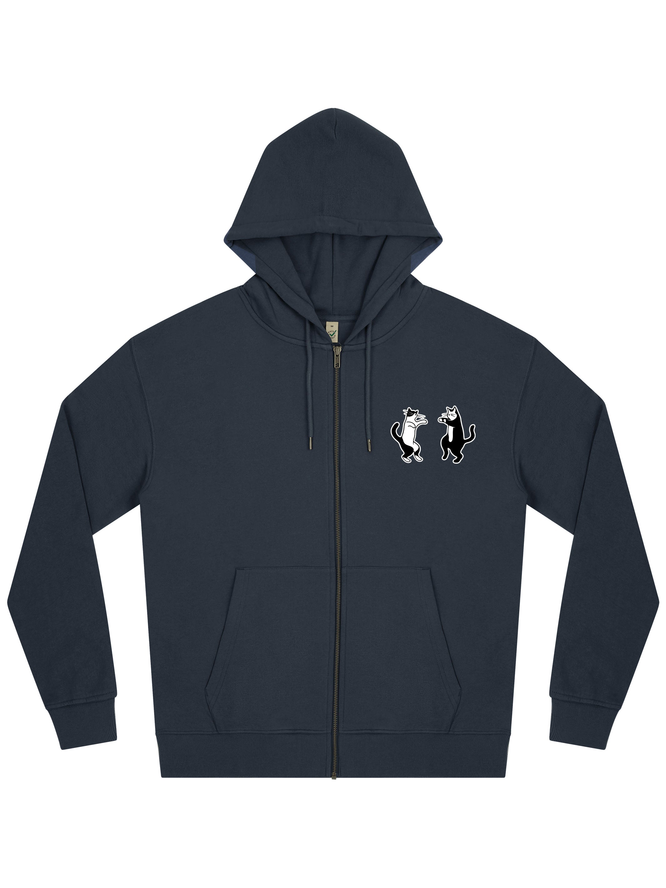 Dancing Cats Zip Hoodie - TOMOTO