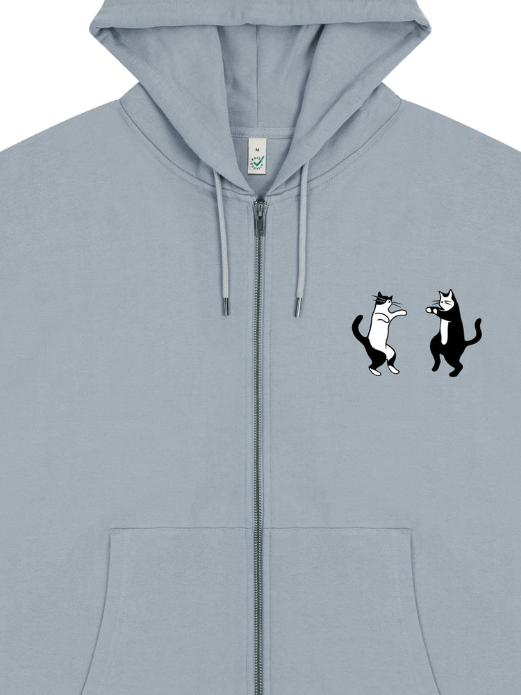 Dancing Cats Zip Hoodie - TOMOTO