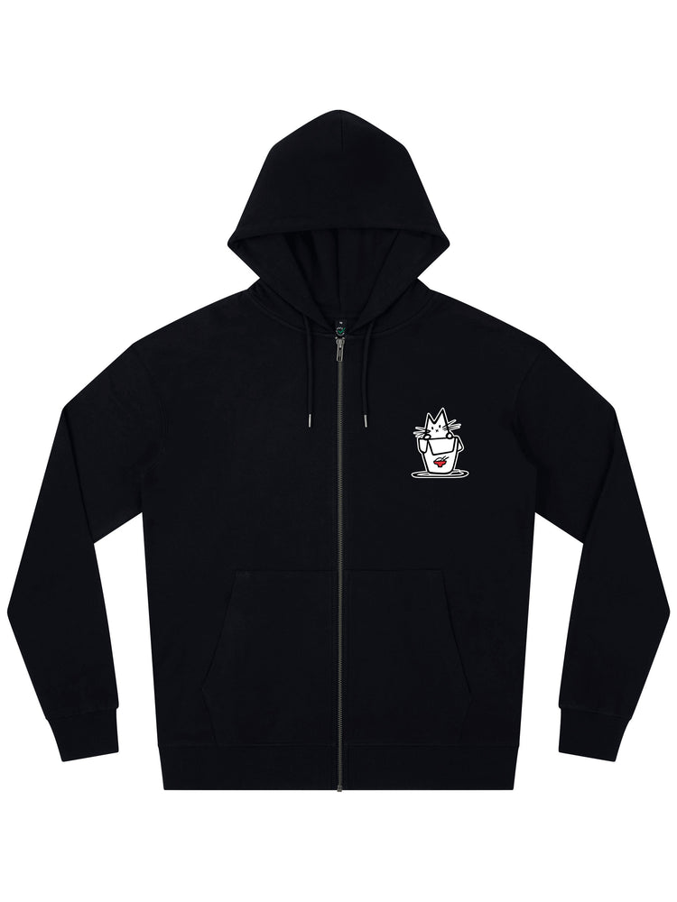 Noodle Cat Zip Hoodie - TOMOTO