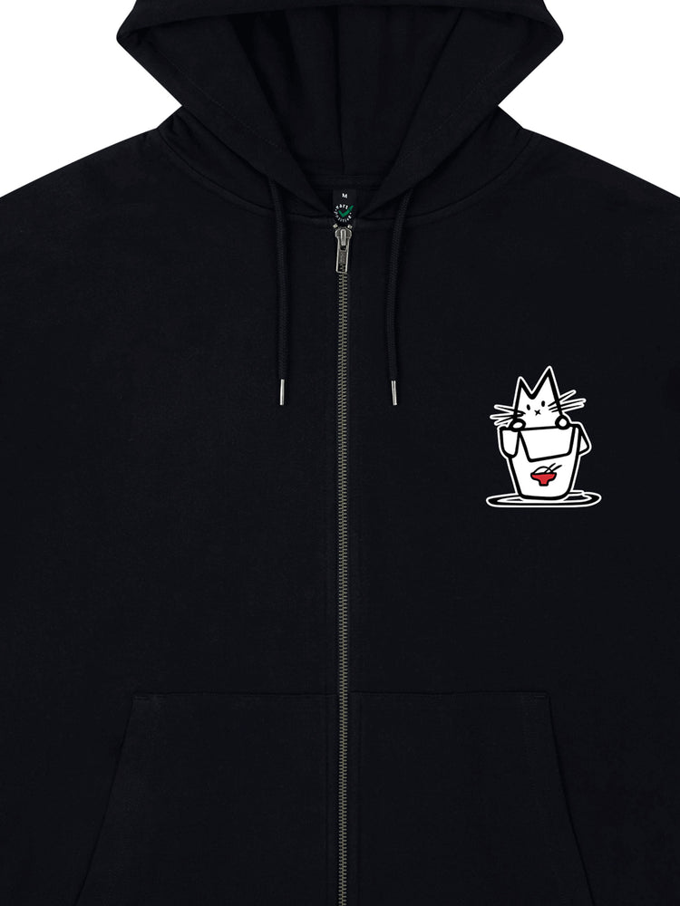 Noodle Cat Zip Hoodie - TOMOTO