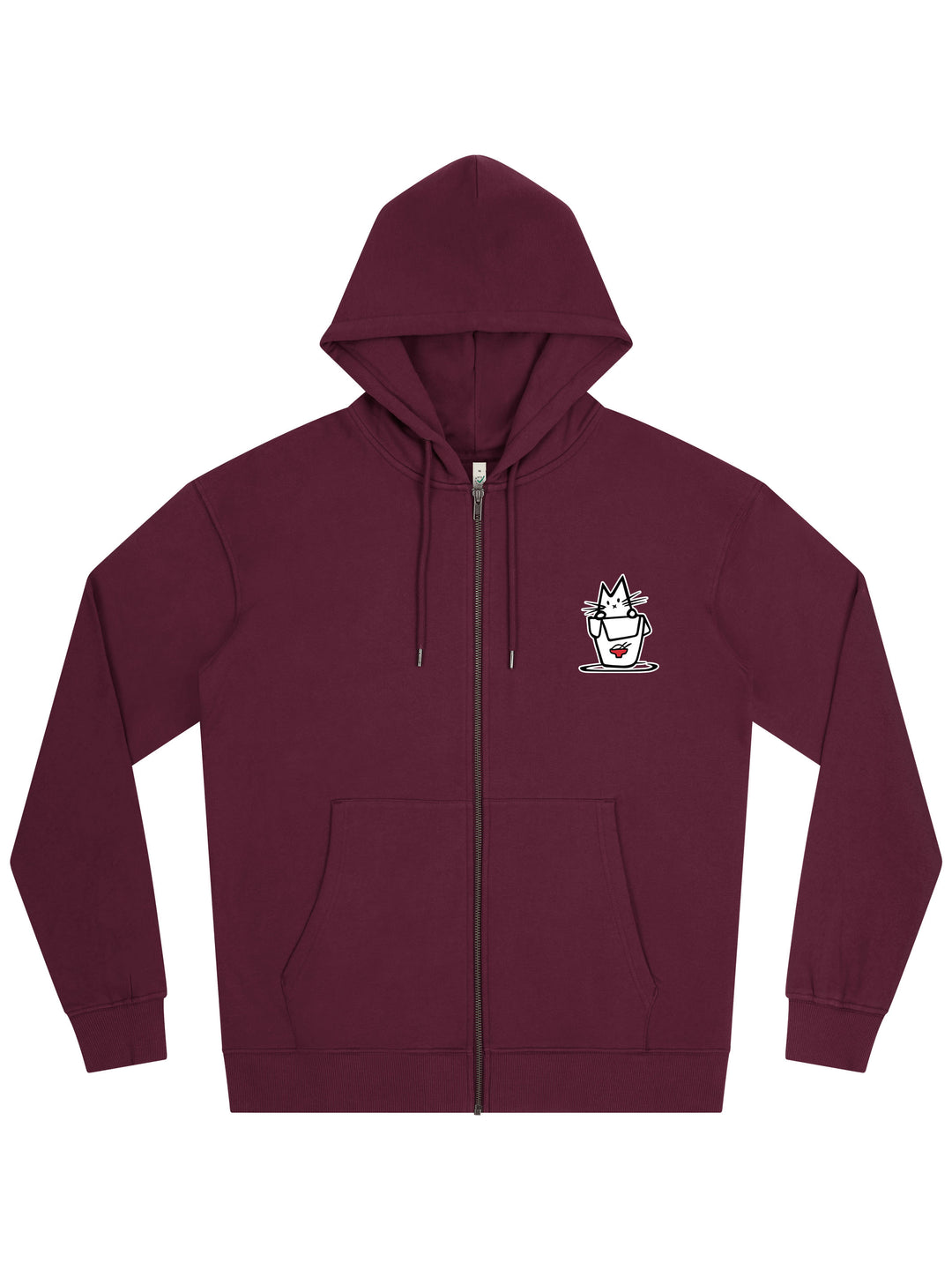 Noodle Cat Zip Hoodie - TOMOTO