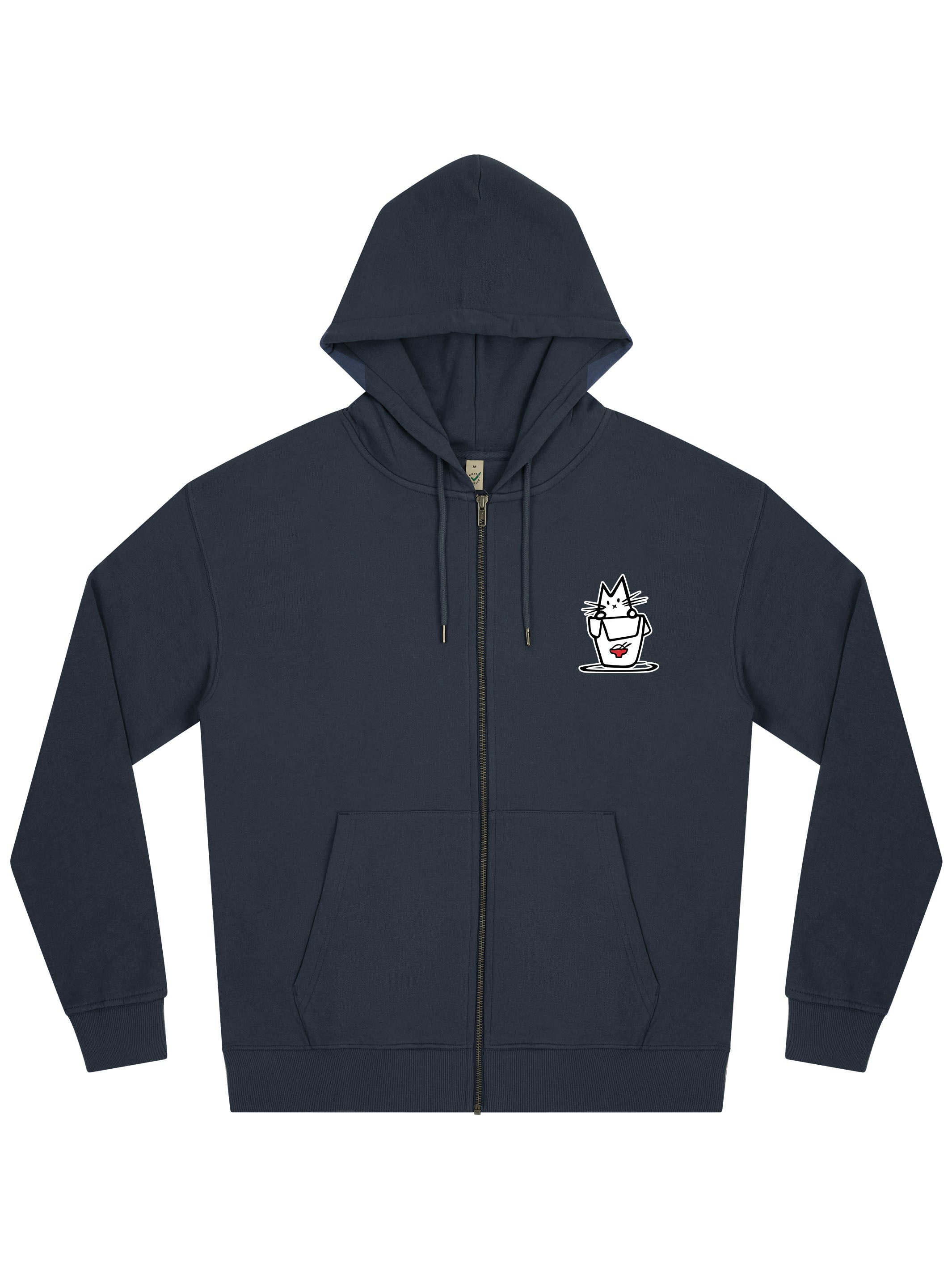 Noodle Cat Zip Hoodie - TOMOTO