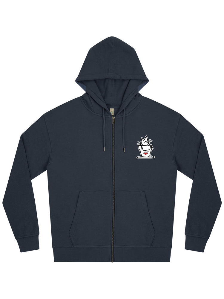 Noodle Cat Zip Hoodie - TOMOTO
