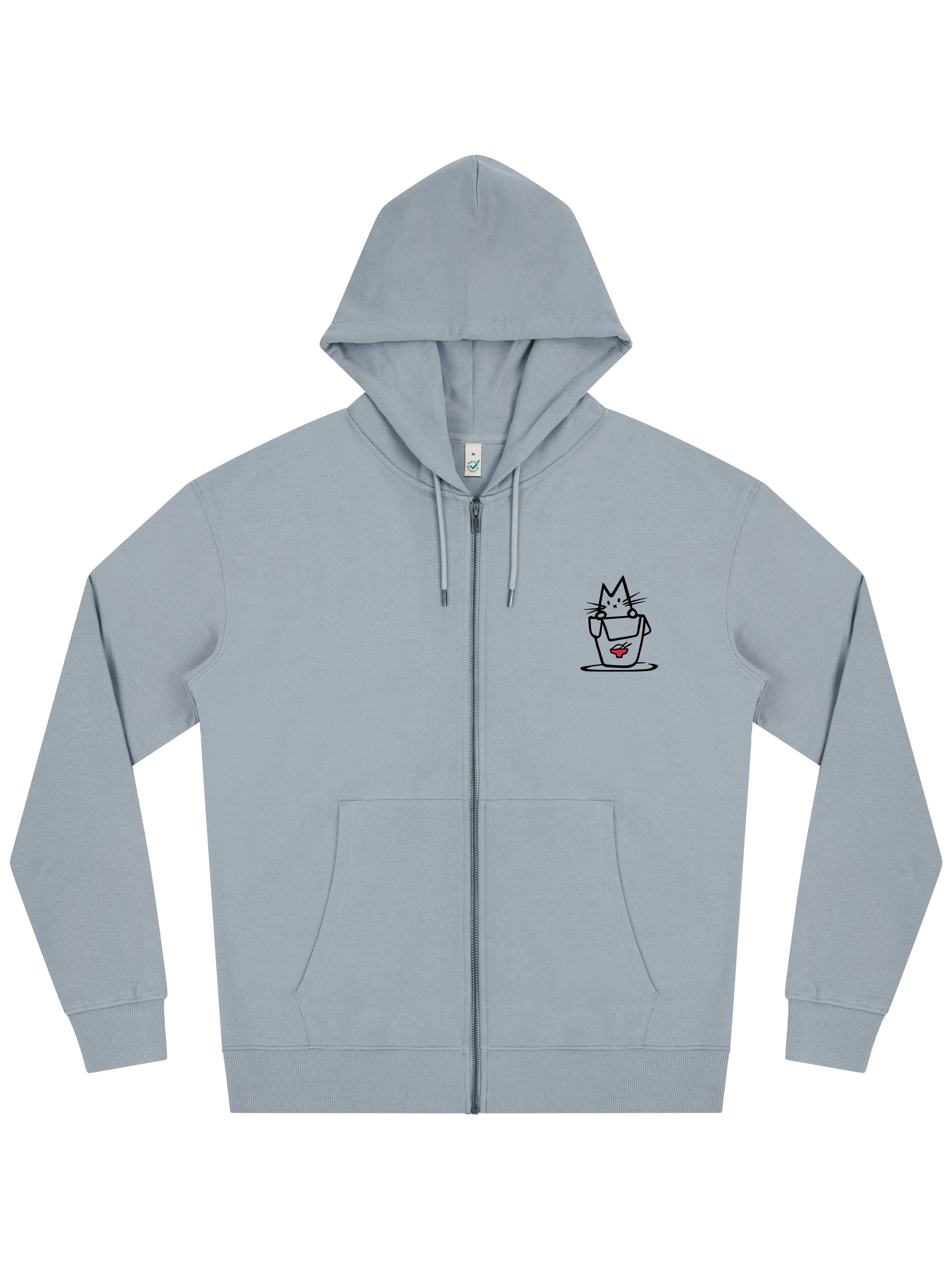 Noodle Cat Zip Hoodie - TOMOTO