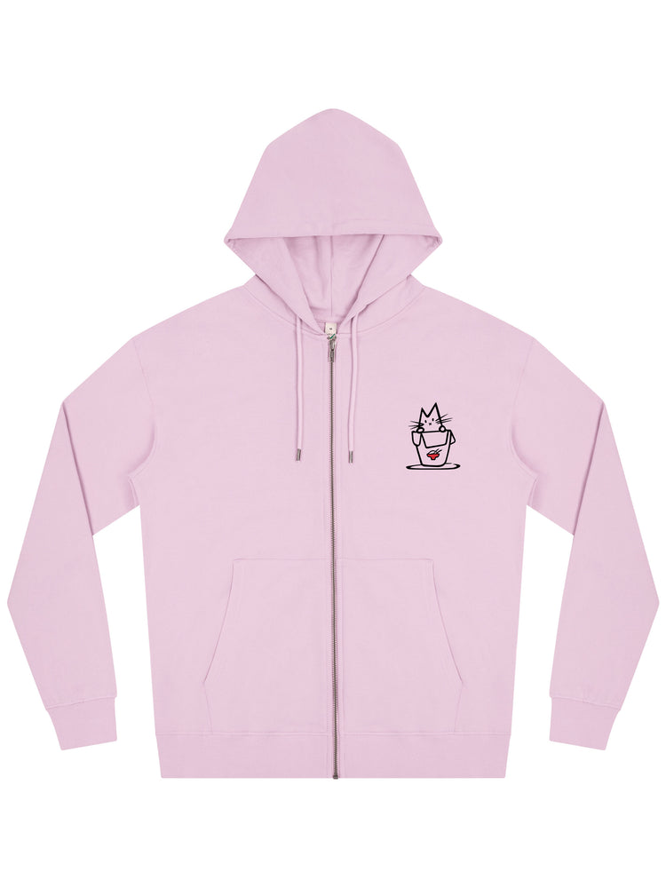 Noodle Cat Zip Hoodie - TOMOTO
