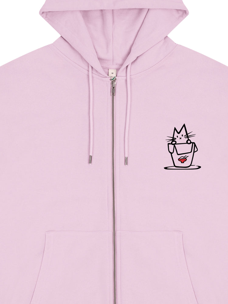 Noodle Cat Zip Hoodie - TOMOTO