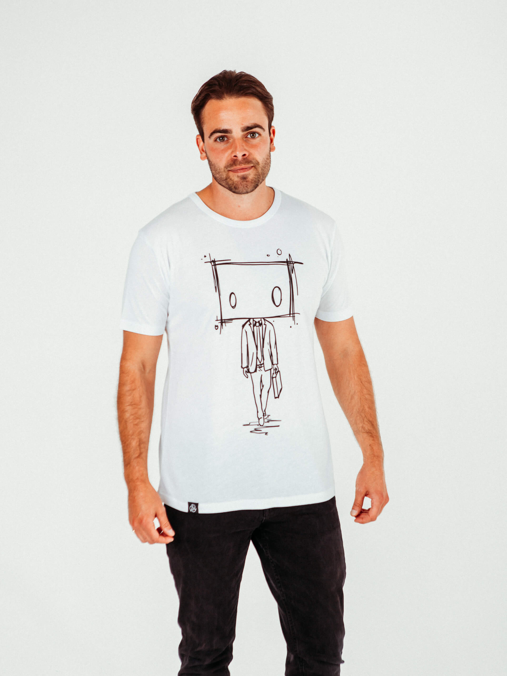 Boxman T-shirt - TOMOTO #colour_white