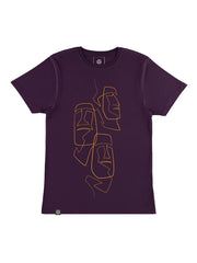 Heads T-Shirt - TOMOTO #colour_plum