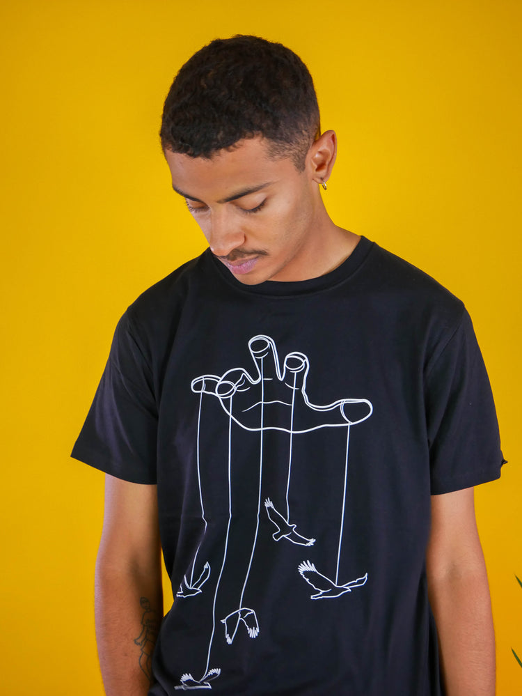 Tomoto Puppeteer T-shirt #colour_black