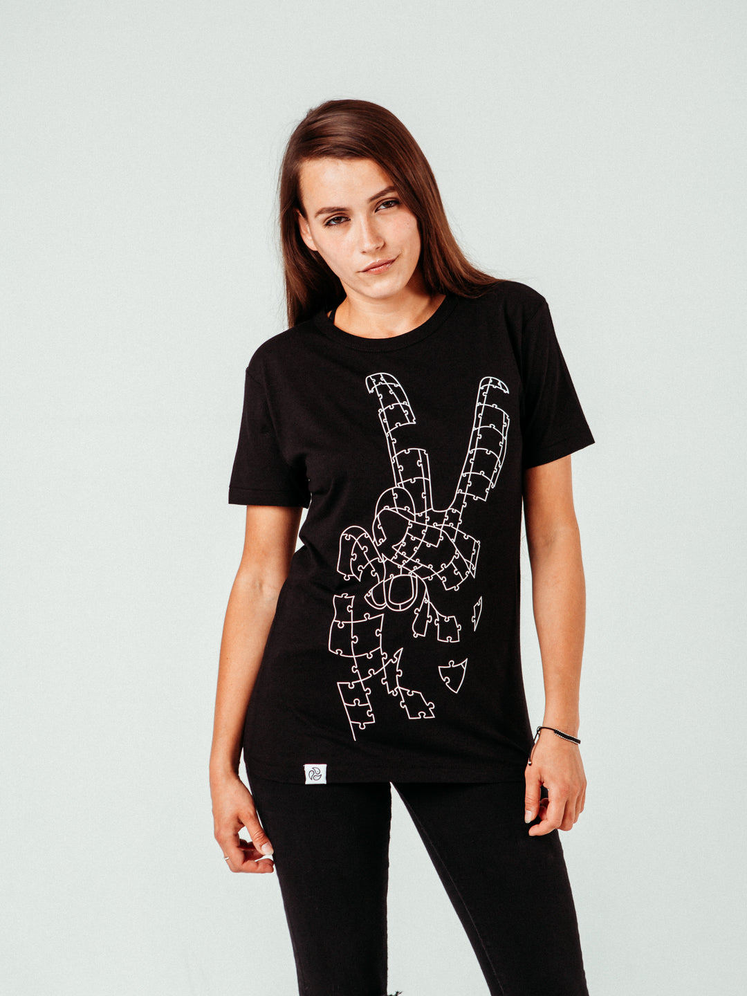 Peace Bamboo Tee - TOMOTO #colour_black
