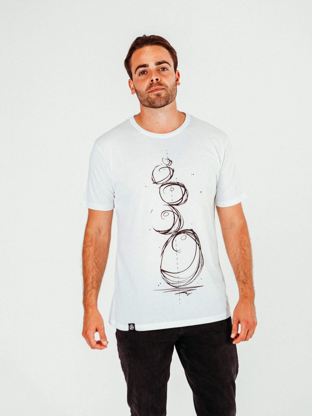 Pebbles T-Shirt - TOMOTO #colour_white