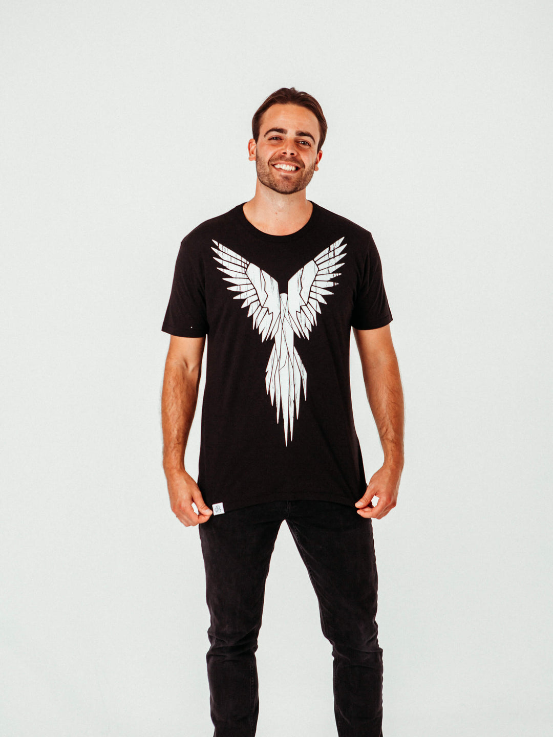 Phoenix T-Shirt - TOMOTO #colour_black
