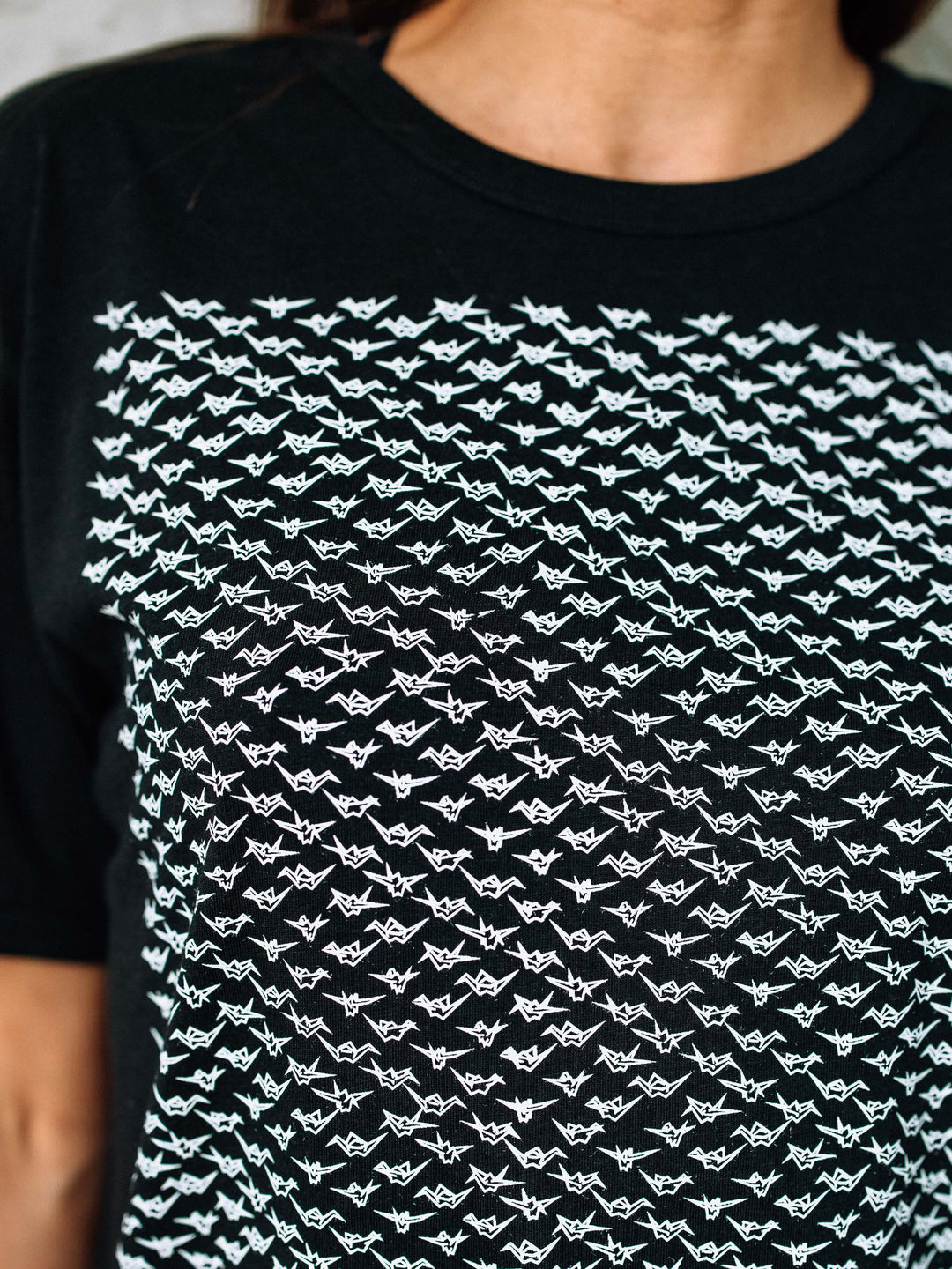 Cranes Bamboo Tee - TOMOTO