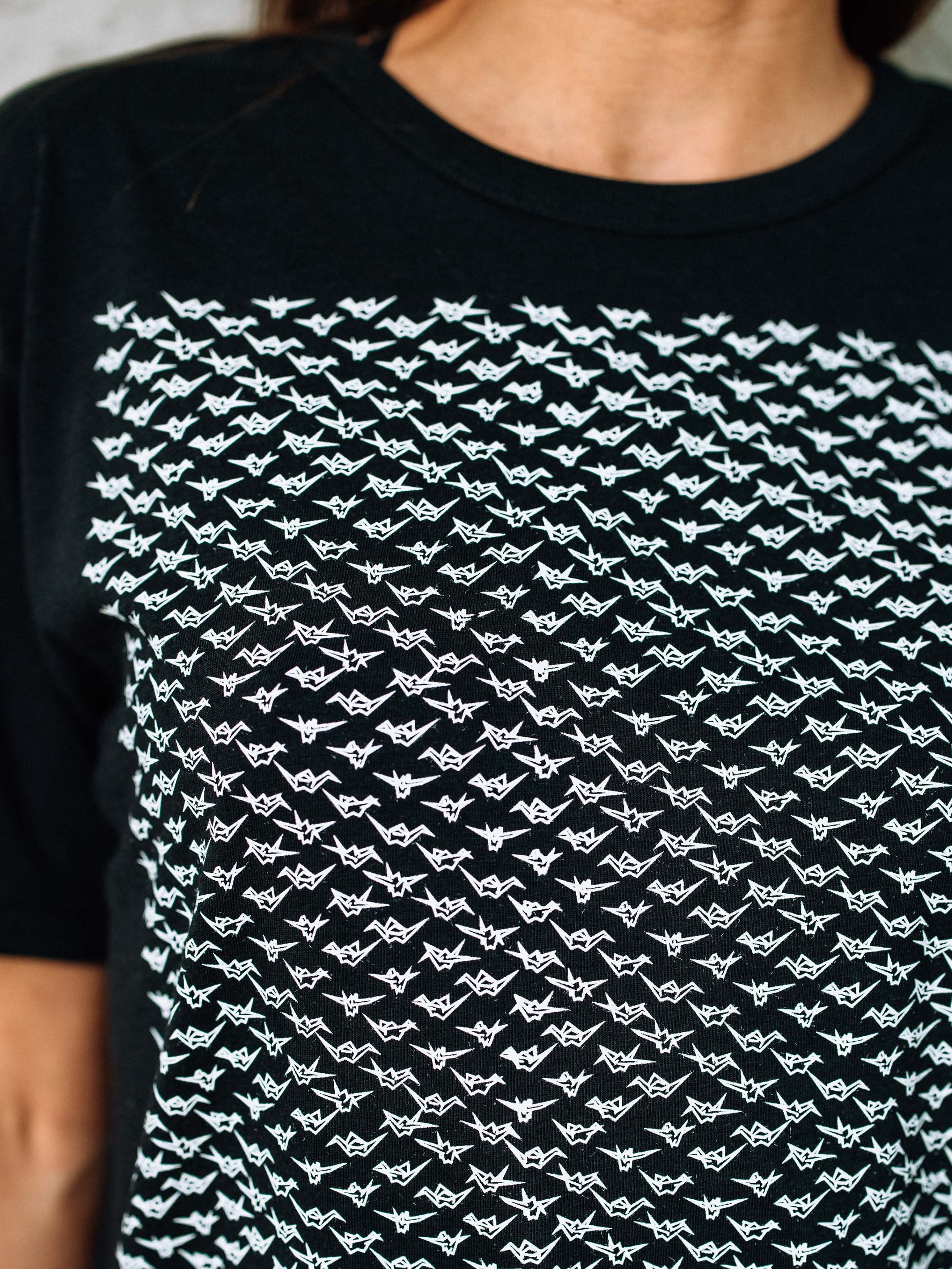 Cranes Bamboo Tee - TOMOTO