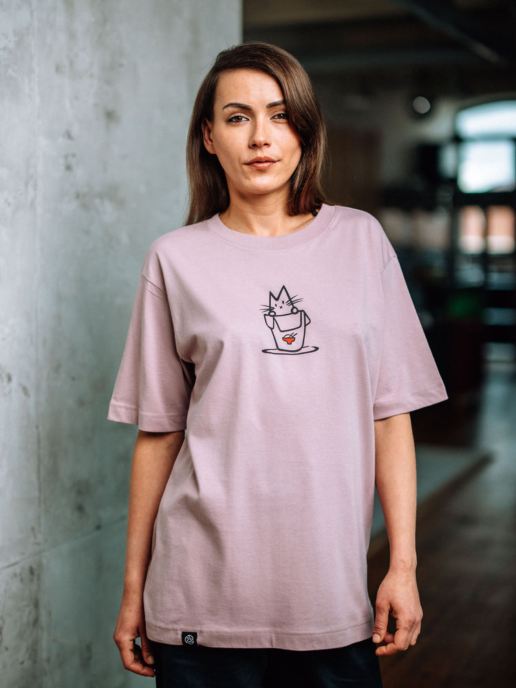 Noodle Cat Oversized Tee - TOMOTO