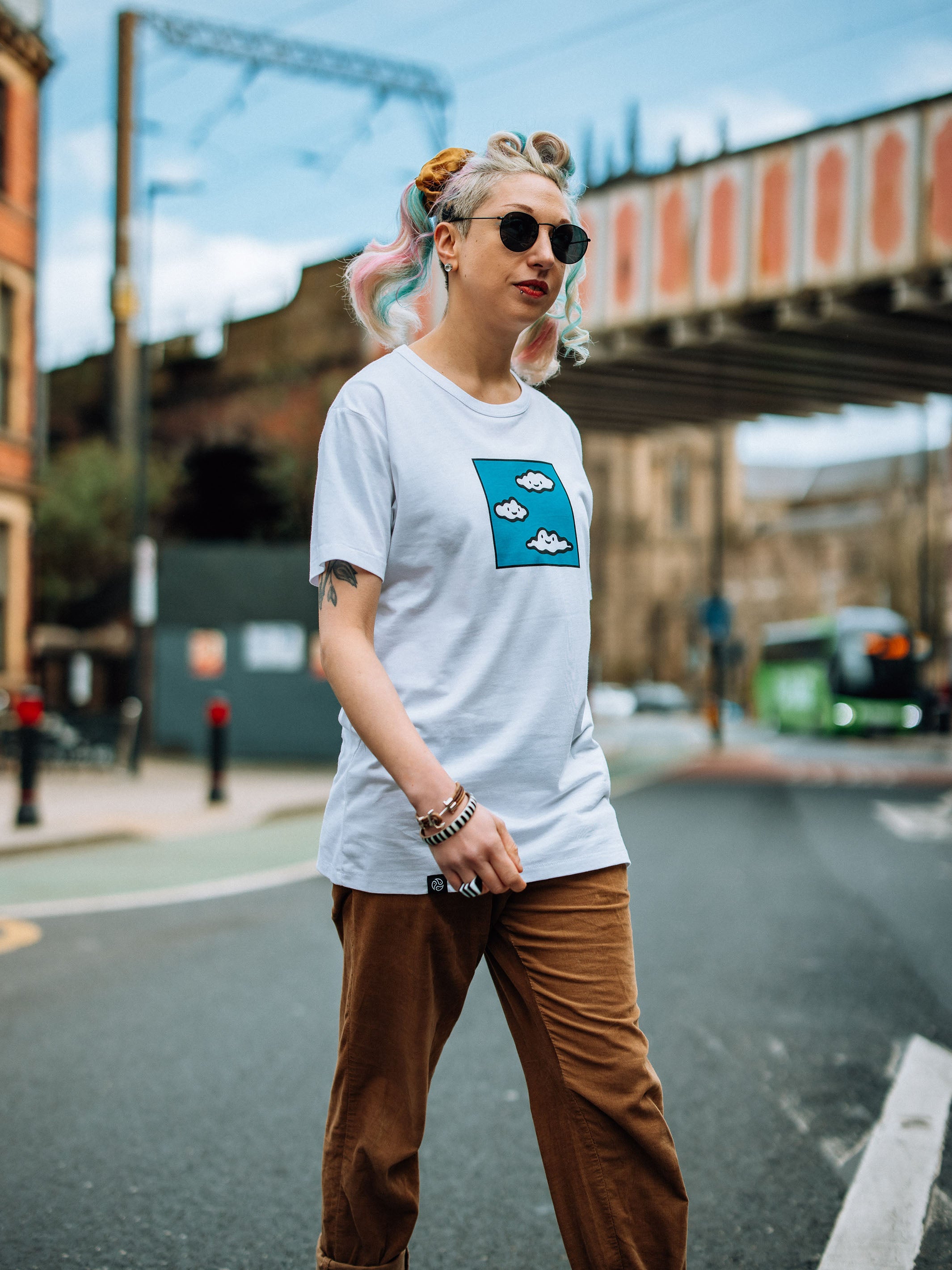 Clouds Oversized Tee - TOMOTO