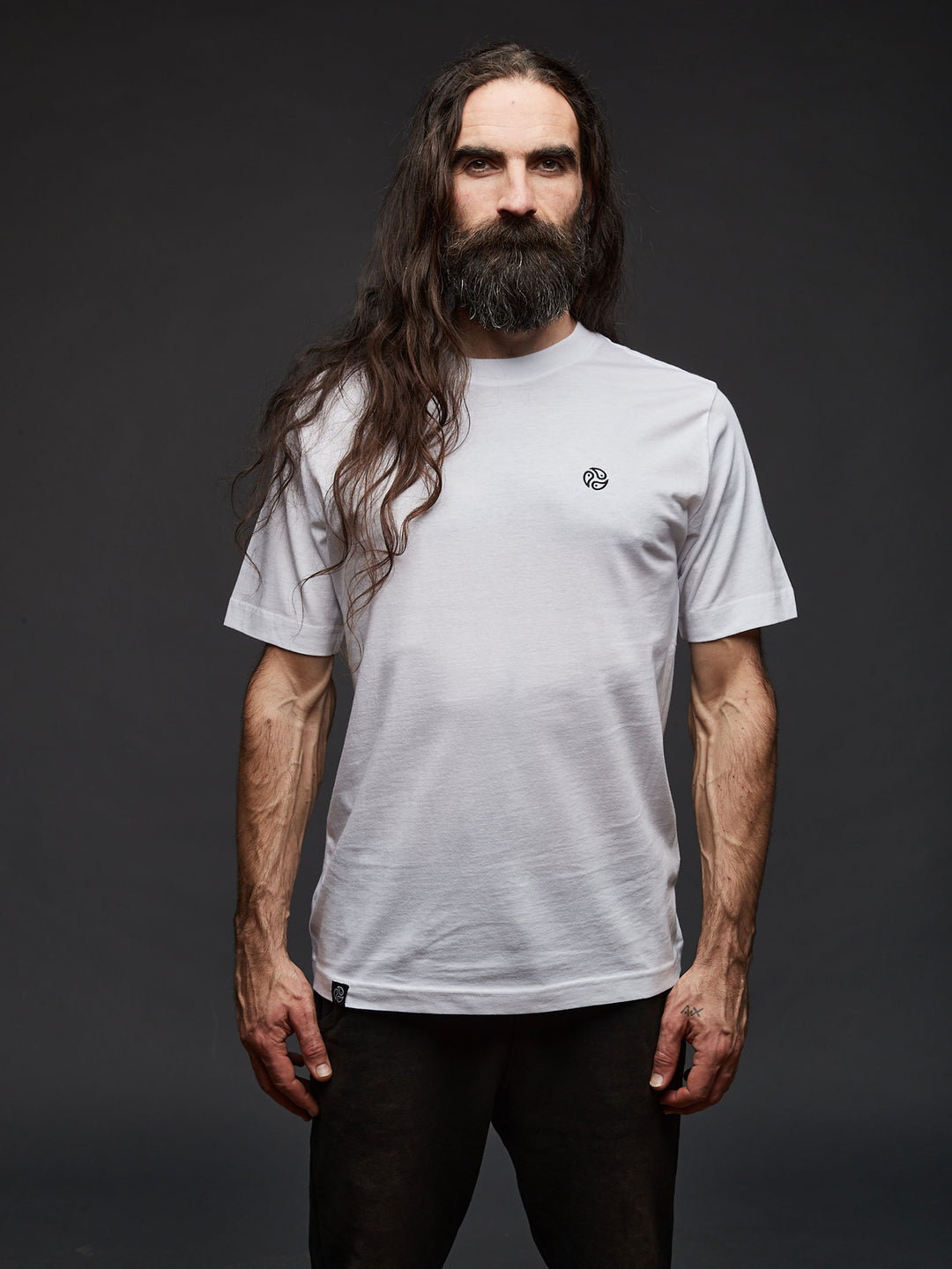 TOMOTO classic embroidered logo oversized t-shirt #colour_white