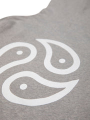 TOMOTO Logo Grey Hoodie - TOMOTO #colour_melange-grey