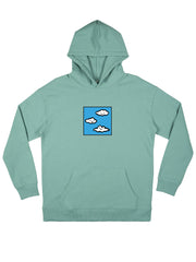 Clouds Oversized Hoodie - TOMOTO #colour_sage-green