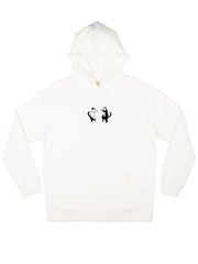 Dancing Cats Oversized Hoodie - TOMOTO #colour_white