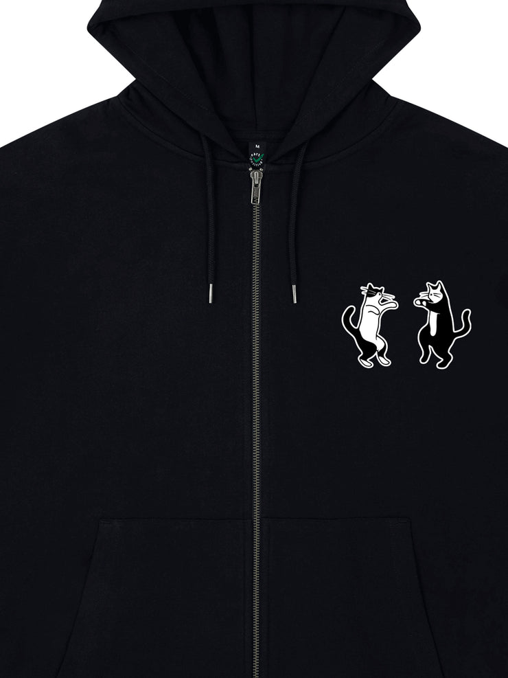 Dancing Cats Zip Hoodie