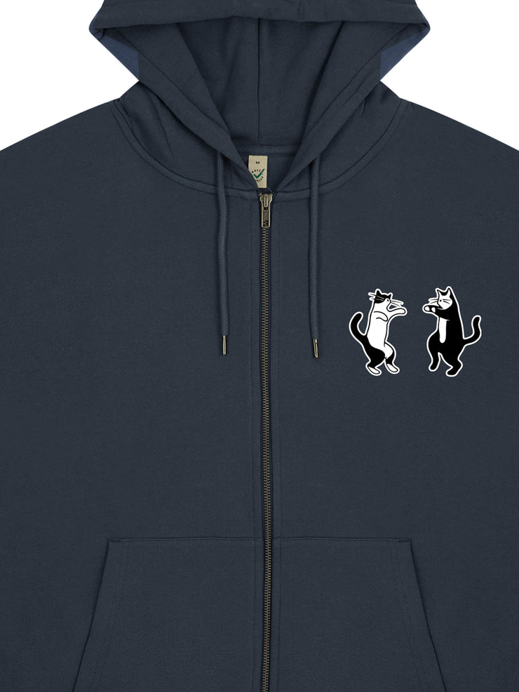 Dancing Cats Zip Hoodie