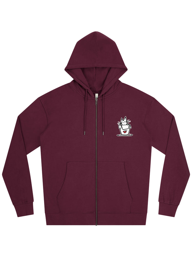 Noodle Cat Zip Hoodie - TOMOTO