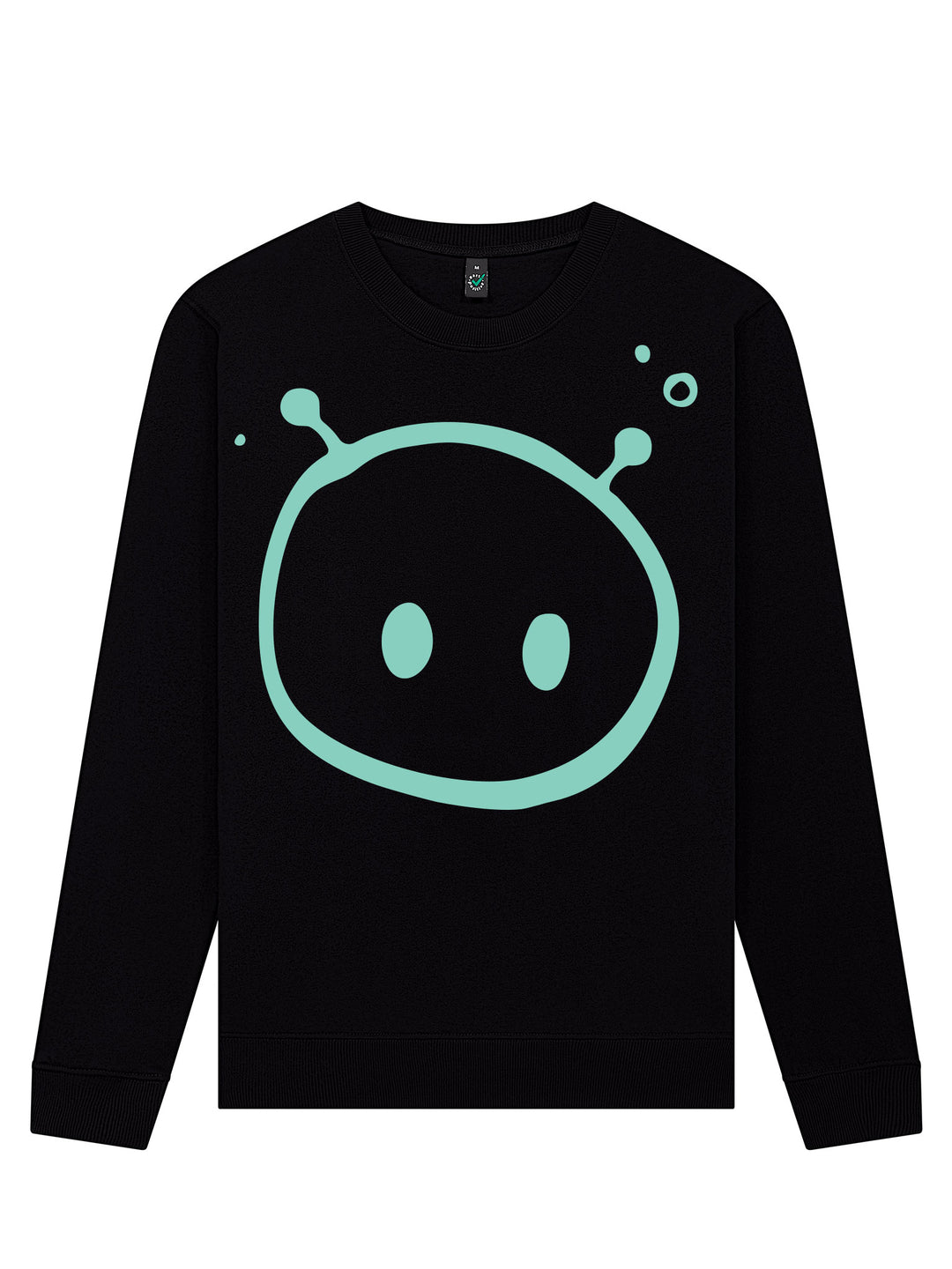 Alien Front Print Sweatshirt